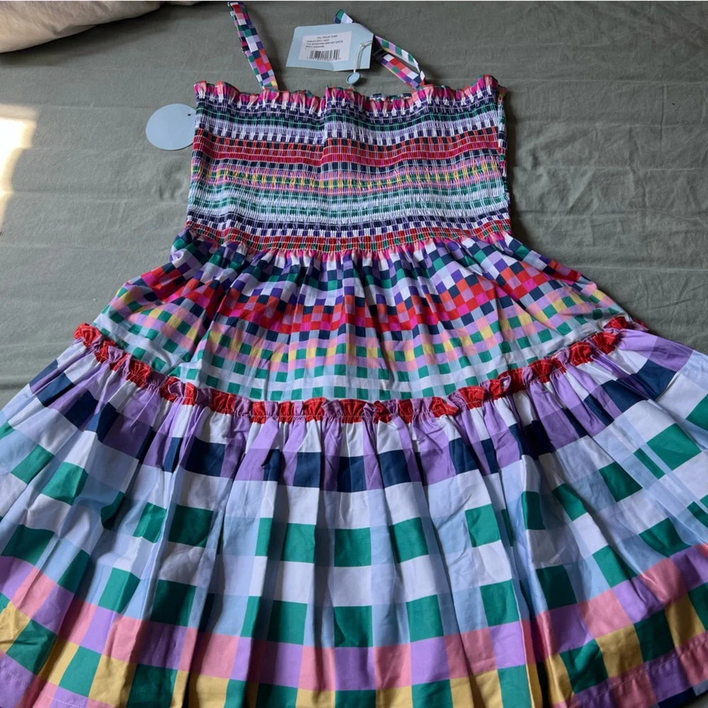 Hill House Seraphina Mini in Multigingham Large - Picture 2 of 4